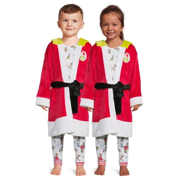 The Grinch Infant & Toddler Pajamas and Robe Set, 3-Piece, Sizes 2T-5T - NWT - Picture 1 of 6